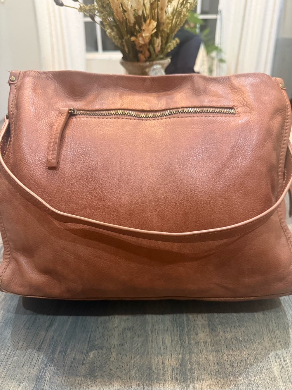 American Leather Co. Women's Brown Leather Shoulder Bag - Picture 3 of 9